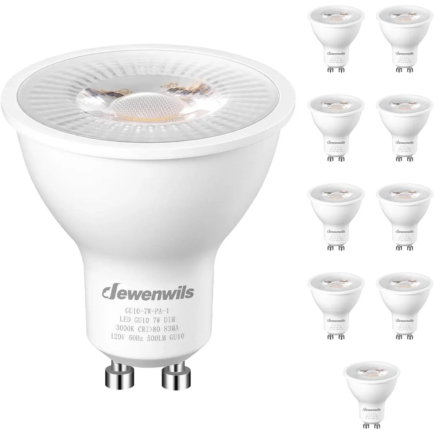 DEWENWILS 10-Pack GU10 Dimmable Warm White LED Light Bulbs 3000K - Gomix Brands Outlet